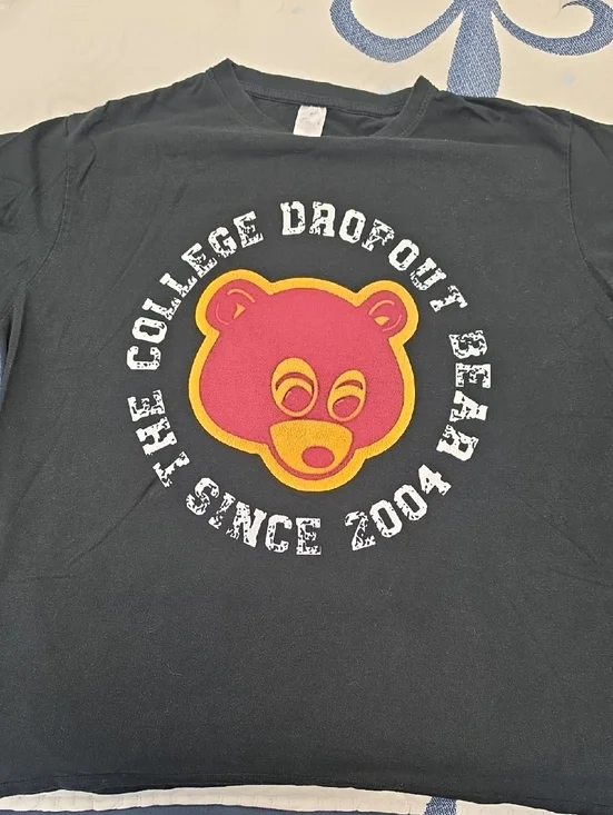 Kanye West THE COLLEGE DROP OUT BEAR SINCE 2004 T SHIRT! LARGE - Picture 3 of 10